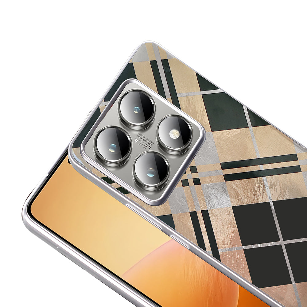 Xiaomi 14T Pro Kılıf Desenli Zore Mep Kapak Gri Leopar