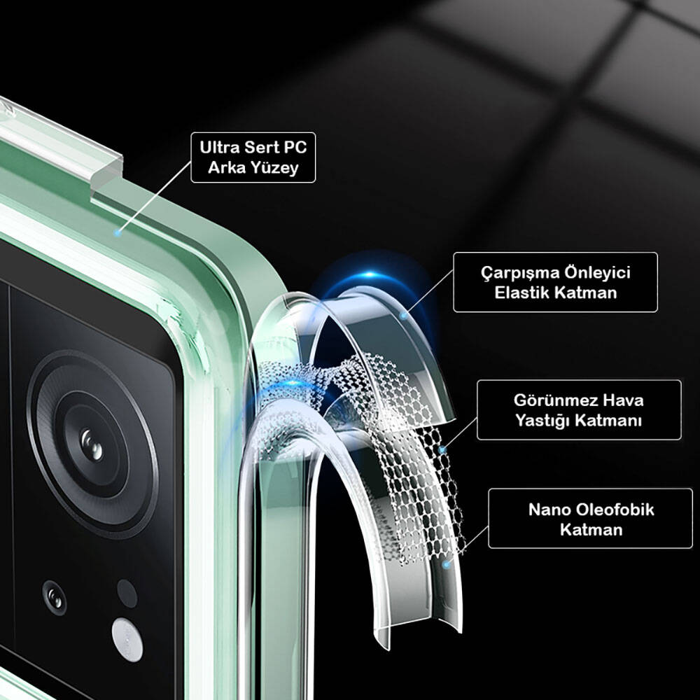 Xiaomi Mi 13T Pro Kılıf Sert PC Arka Yüzey Wireless Şarj Özellikli Zore Flet Magsafe Kapak Renksiz