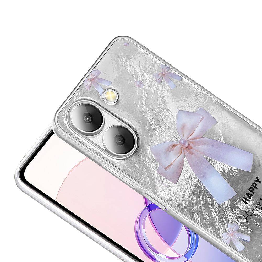 Xiaomi Poco C65 Kılıf Desenli Zore Mep Kapak Gri Leopar