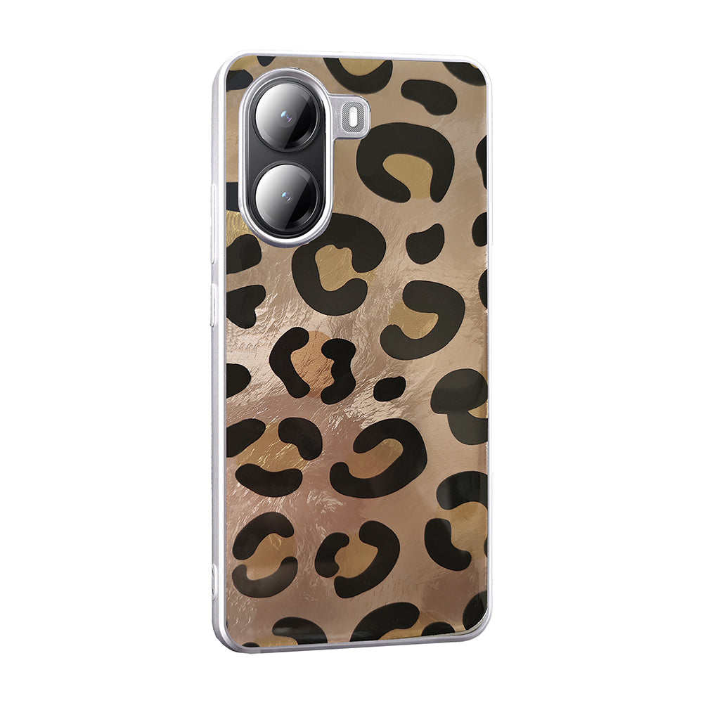 Xiaomi Poco X7 Pro Kılıf Desenli Zore Mep Kapak Gold Leopar