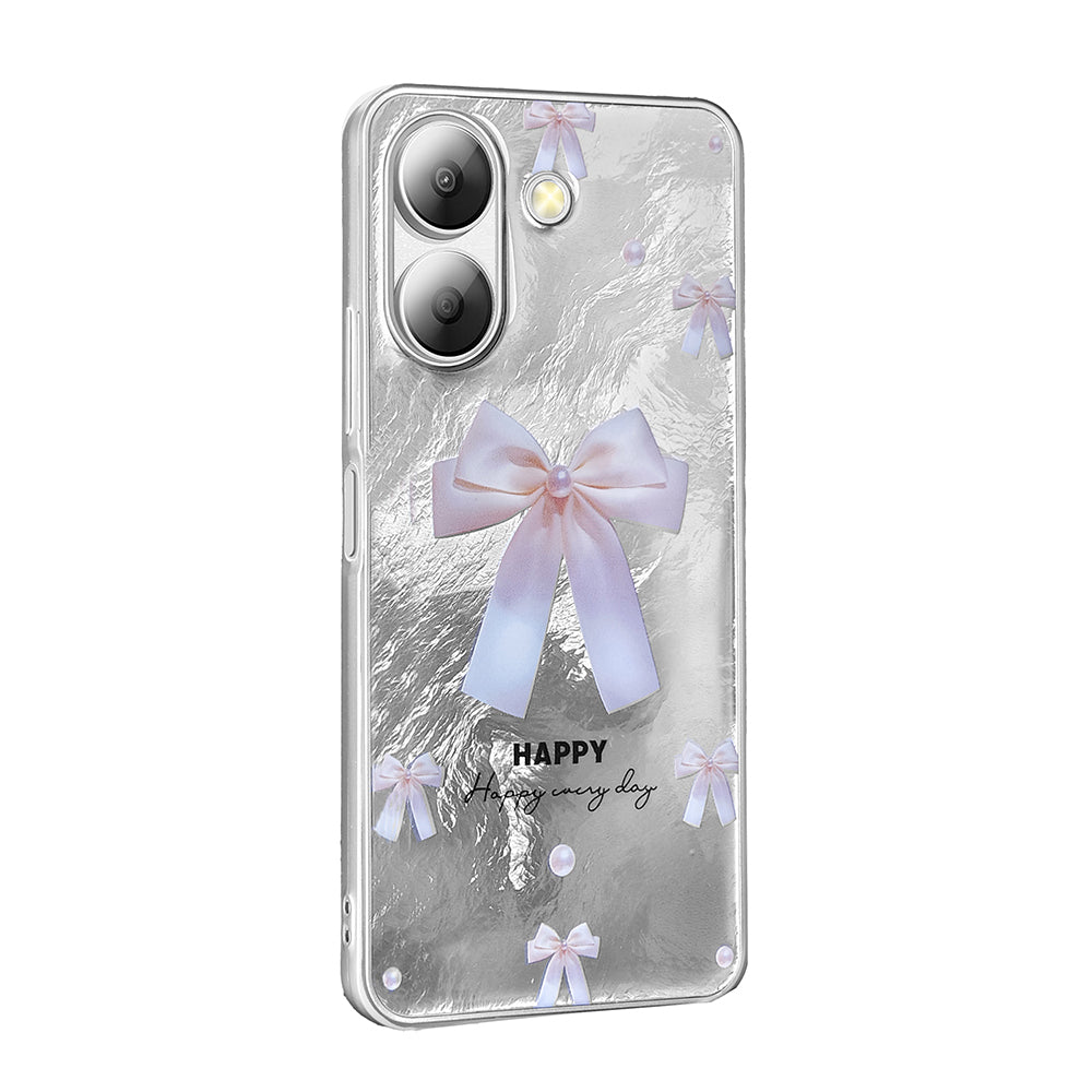 Xiaomi Redmi 13C Kılıf Desenli Zore Mep Kapak Gri Leopar