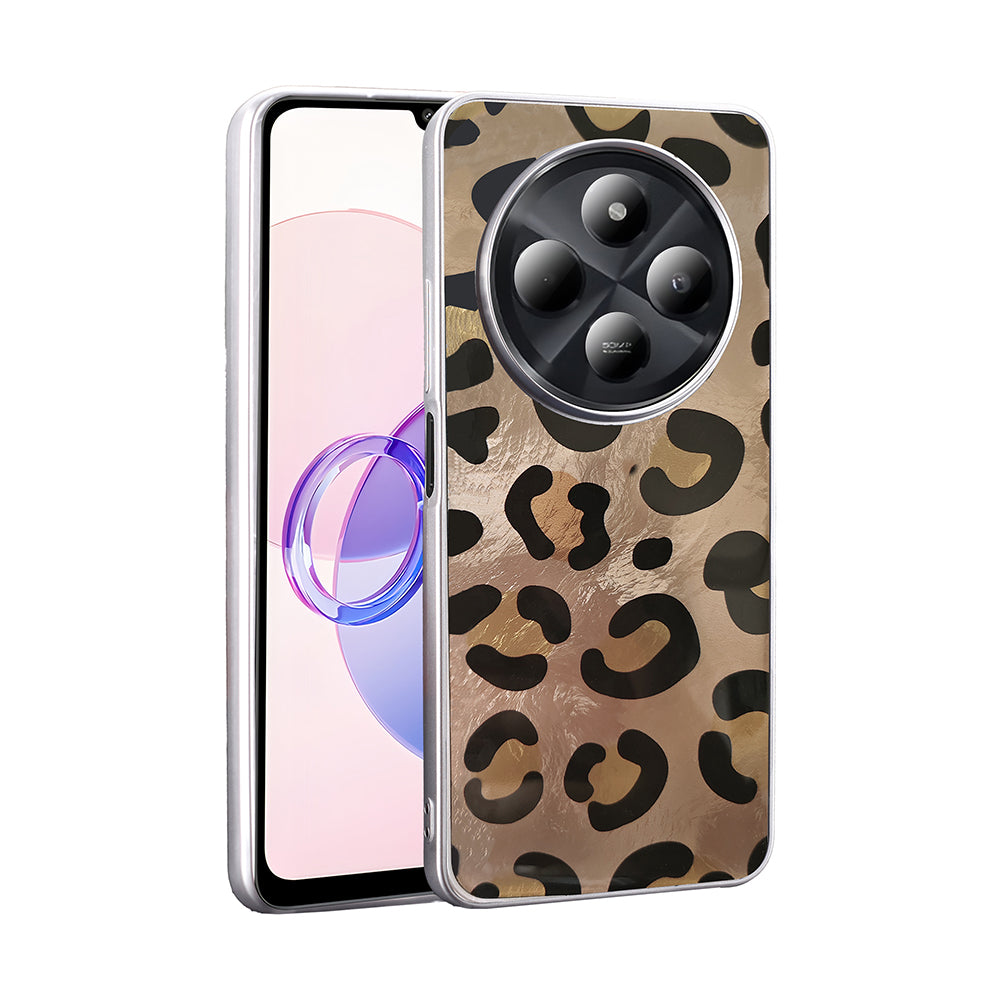 Xiaomi Redmi 14C 4G Kılıf Desenli Zore Mep Kapak Gold Leopar