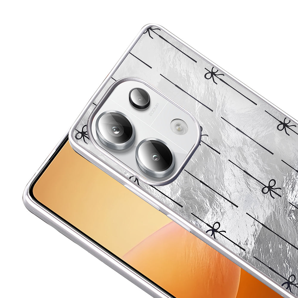 Xiaomi Redmi Note 13 Pro 4G Kılıf Desenli Zore Mep Kapak Gri Leopar