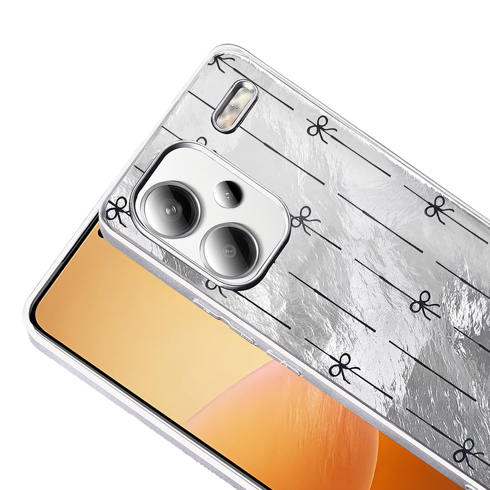 Xiaomi Redmi Note 13 Pro Plus 5G Kılıf Desenli Zore Mep Kapak Gri Leopar
