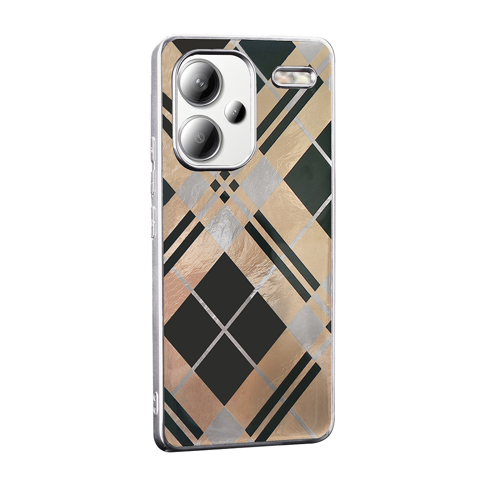 Xiaomi Redmi Note 13 Pro Plus 5G Kılıf Desenli Zore Mep Kapak Gold Leopar