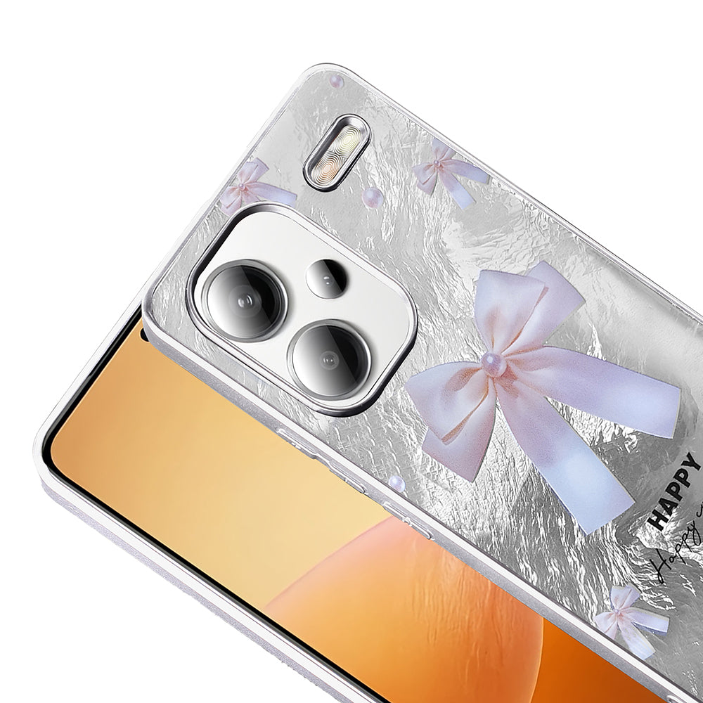 Xiaomi Redmi Note 13 Pro Plus 5G Kılıf Desenli Zore Mep Kapak İncili Fiyonk