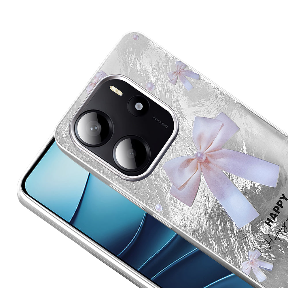 Xiaomi Redmi Note 14 4G Kılıf Desenli Zore Mep Kapak Gold Leopar