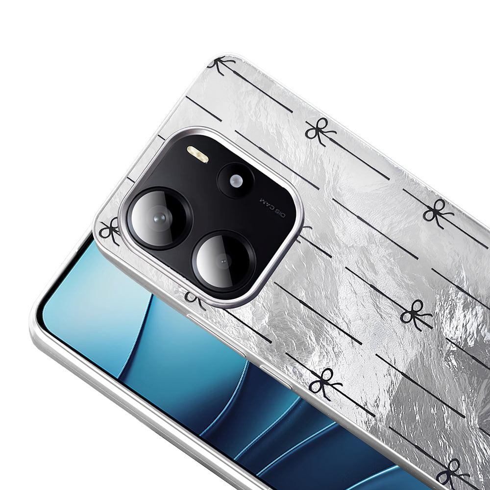 Xiaomi Redmi Note 14 5G Kılıf Desenli Zore Mep Kapak Gri Leopar