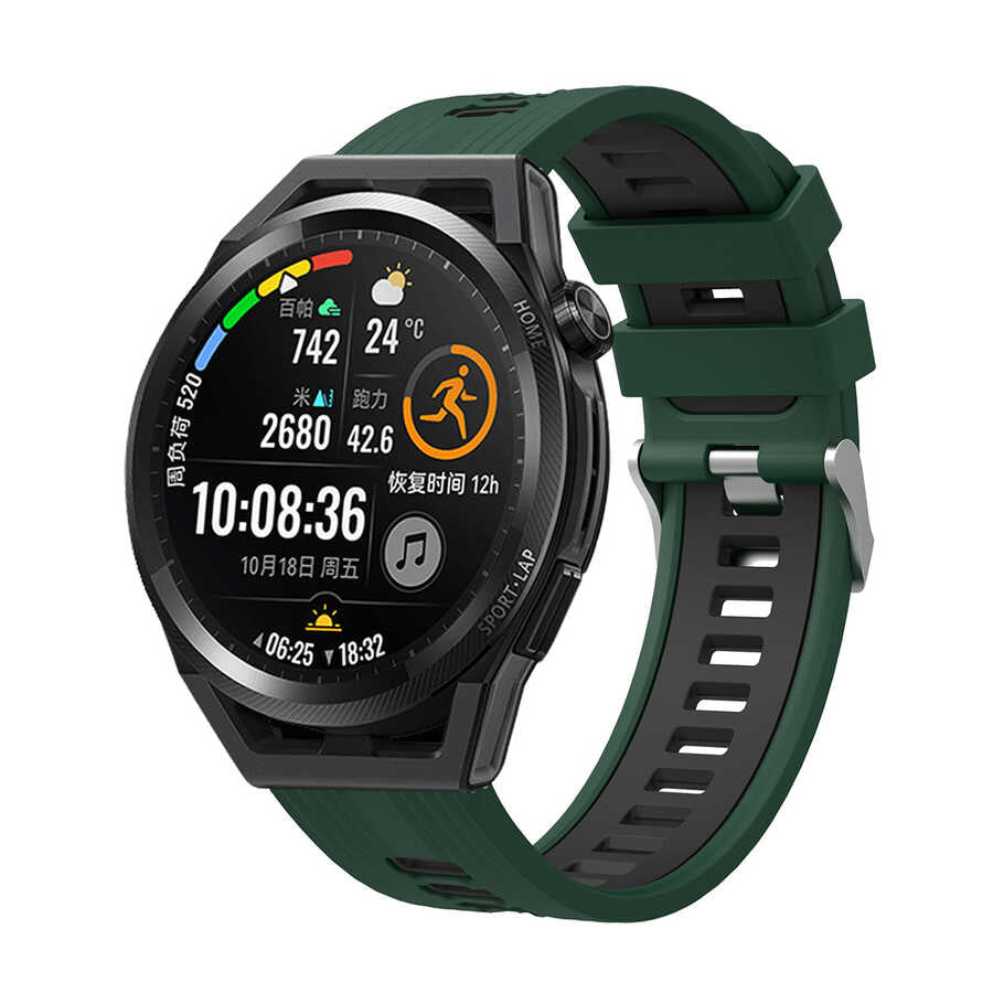 Xiaomi Redmi Watch 5 Active Zore KRD-55 Silikon Kordon Yeşil-Siyah