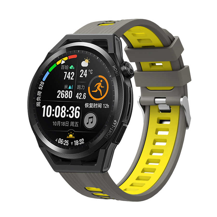 Xiaomi Redmi Watch 5 Active Zore KRD-55 Silikon Kordon Gri-Sarı