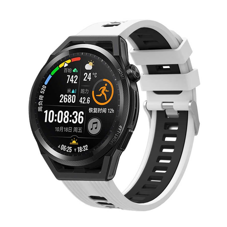 Xiaomi Redmi Watch 5 Active Zore KRD-55 Silikon Kordon Beyaz-Siyah
