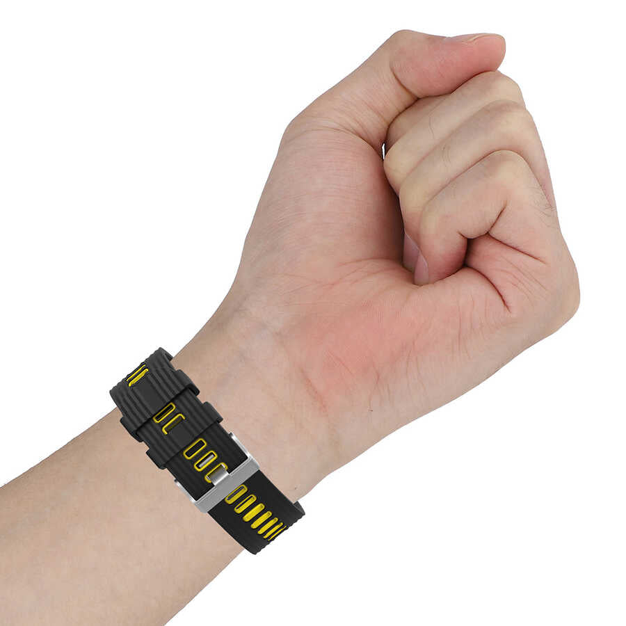 Xiaomi Redmi Watch 5 Active Zore KRD-55 Silikon Kordon Siyah-Mavi