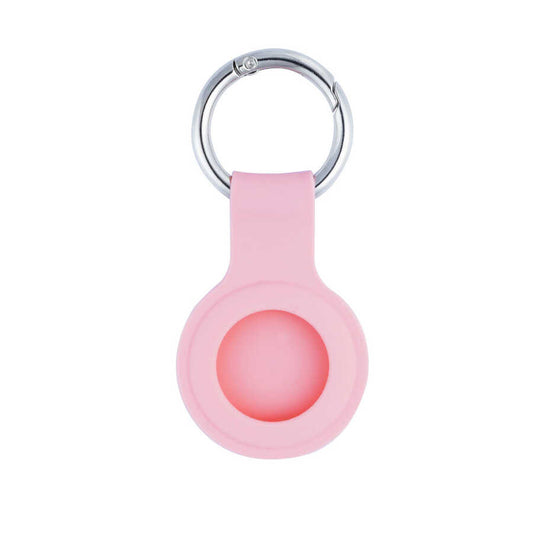Zore Airtag 01 Silikon Anahtarlık Pembe Açık