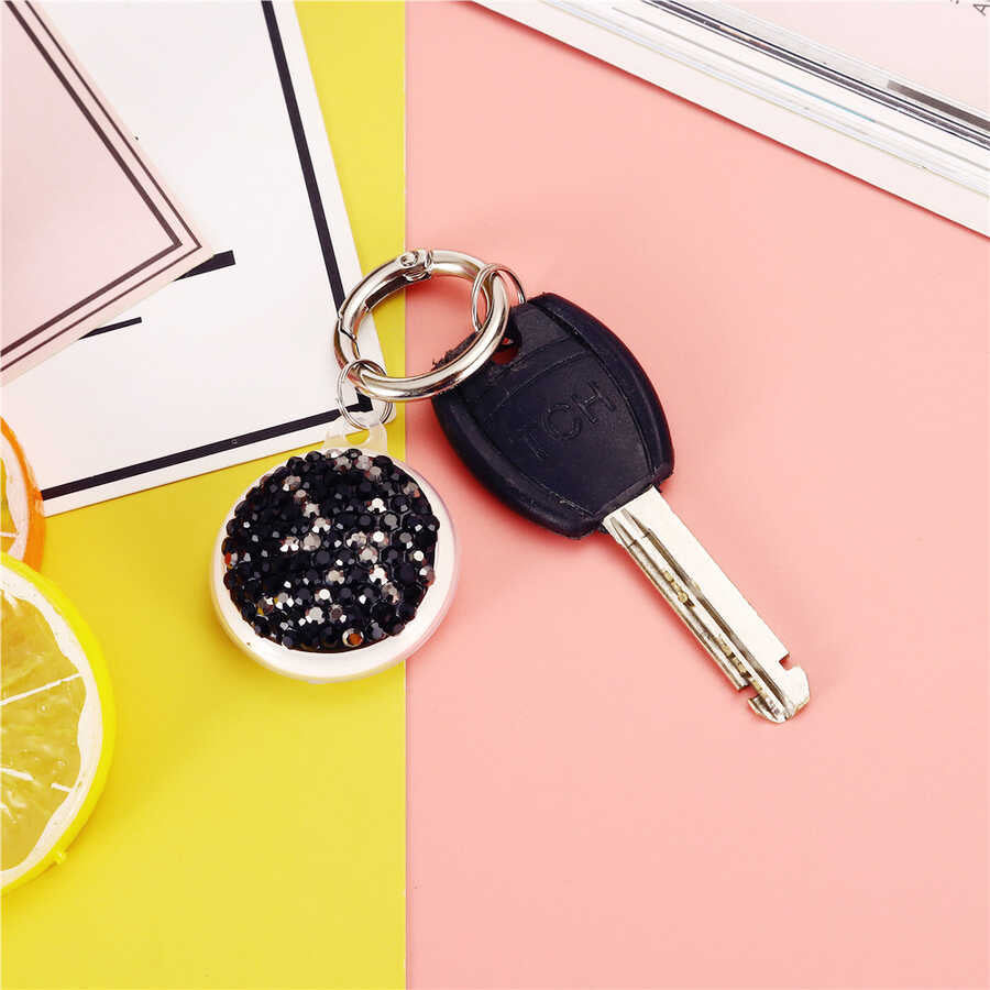 Zore Airtag 03 Silikon Anahtarlık Siyah