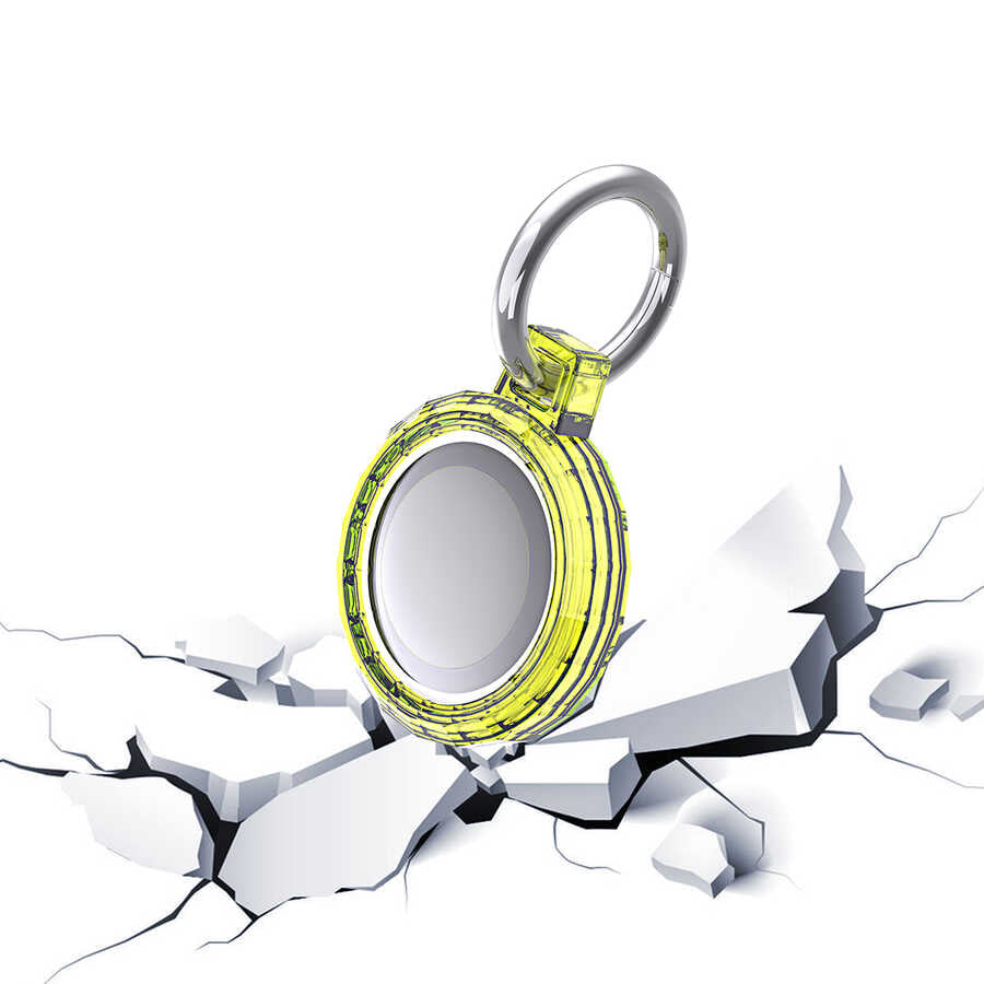 Zore Airtag 04 Silikon Anahtarlık Mor