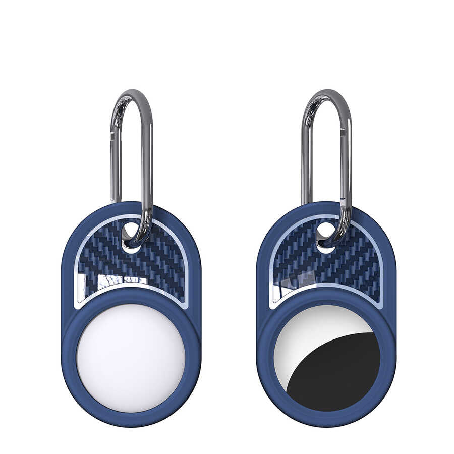 Zore Airtag 05 Silikon Anahtarlık Lacivert