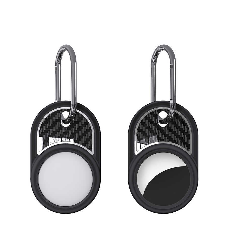 Zore Airtag 05 Silikon Anahtarlık Siyah