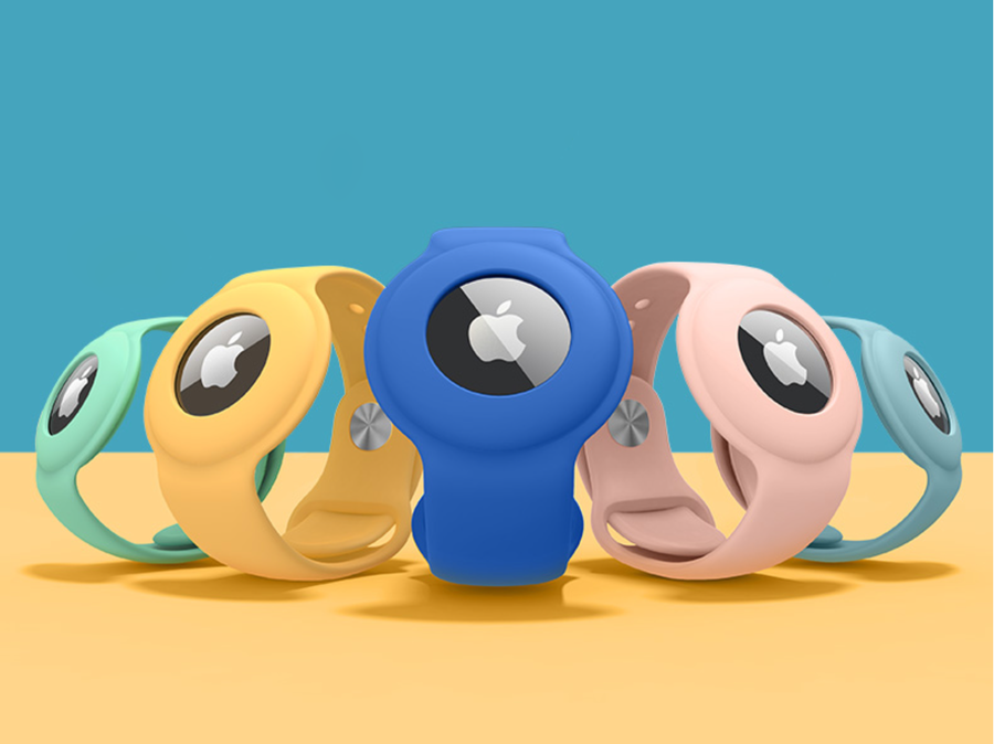 Zore Airtag Anahtarlık Kordon Saks Mavi