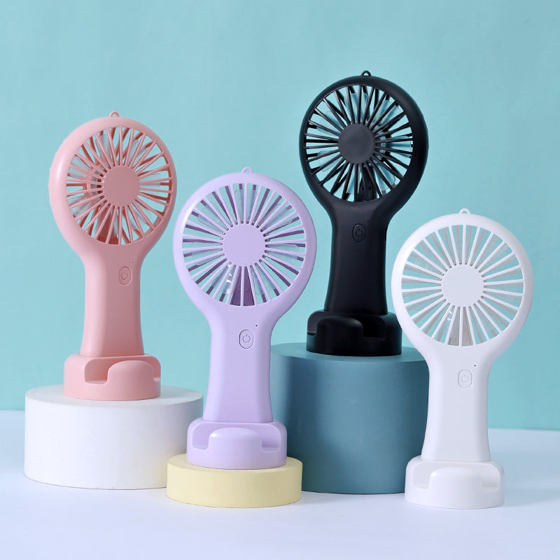 Zore DD5002 Telefon Standlı 3 Kademeli El Fanı Siyah