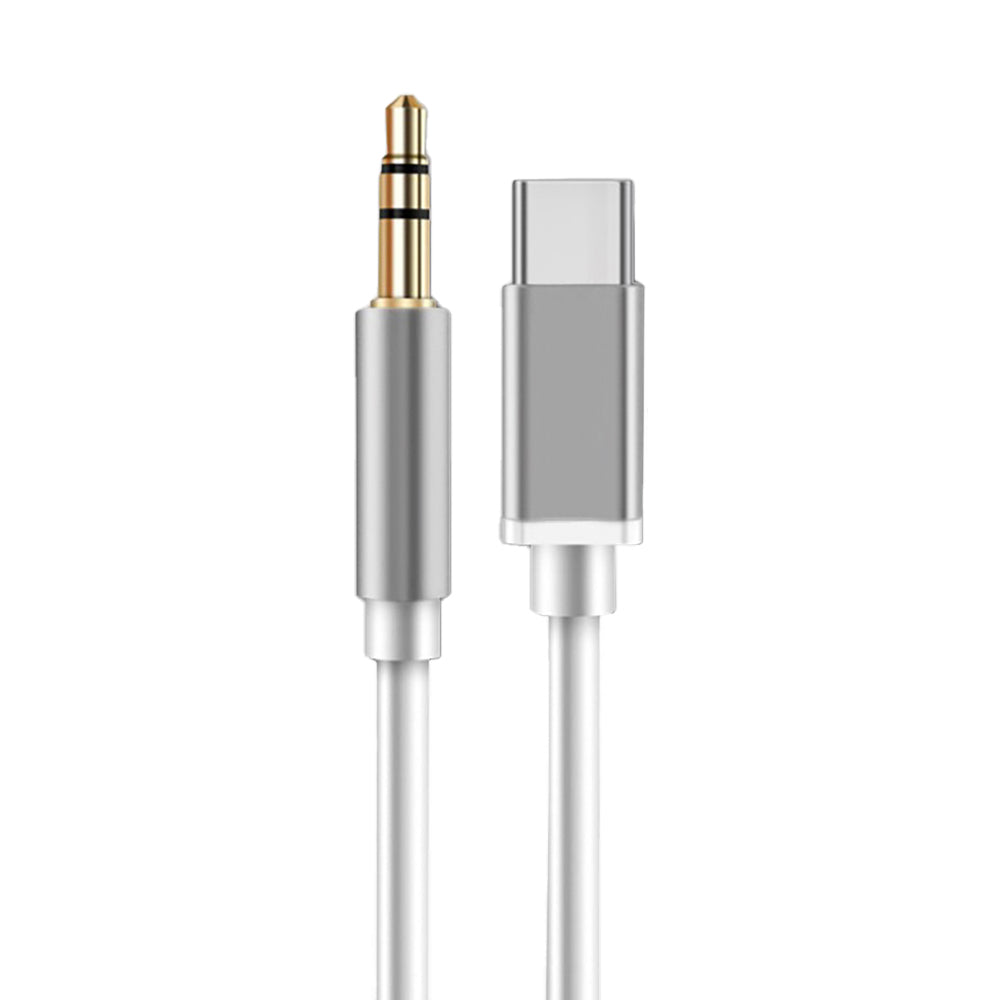 Zore JH-030 Type-C to 3.5mm Aux Çevirici Ses Adaptörü Beyaz